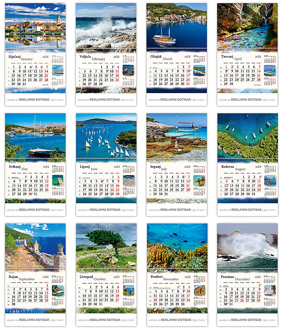 Kalendar Adriatic 2024