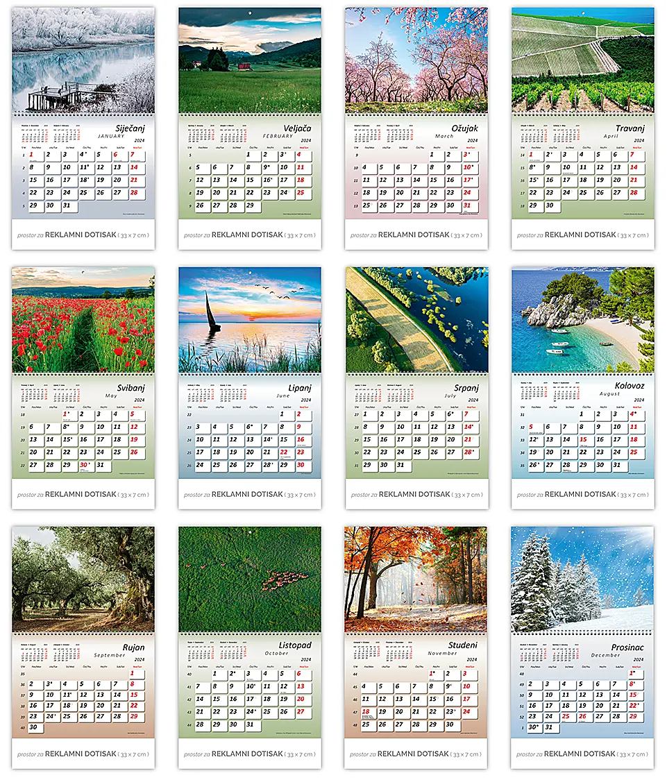Kalendar priroda 2024