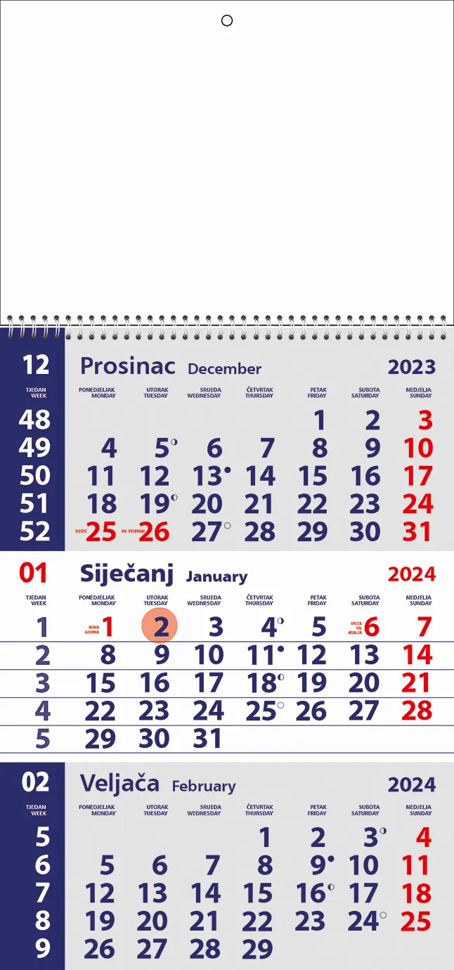mali kalendar 2024
